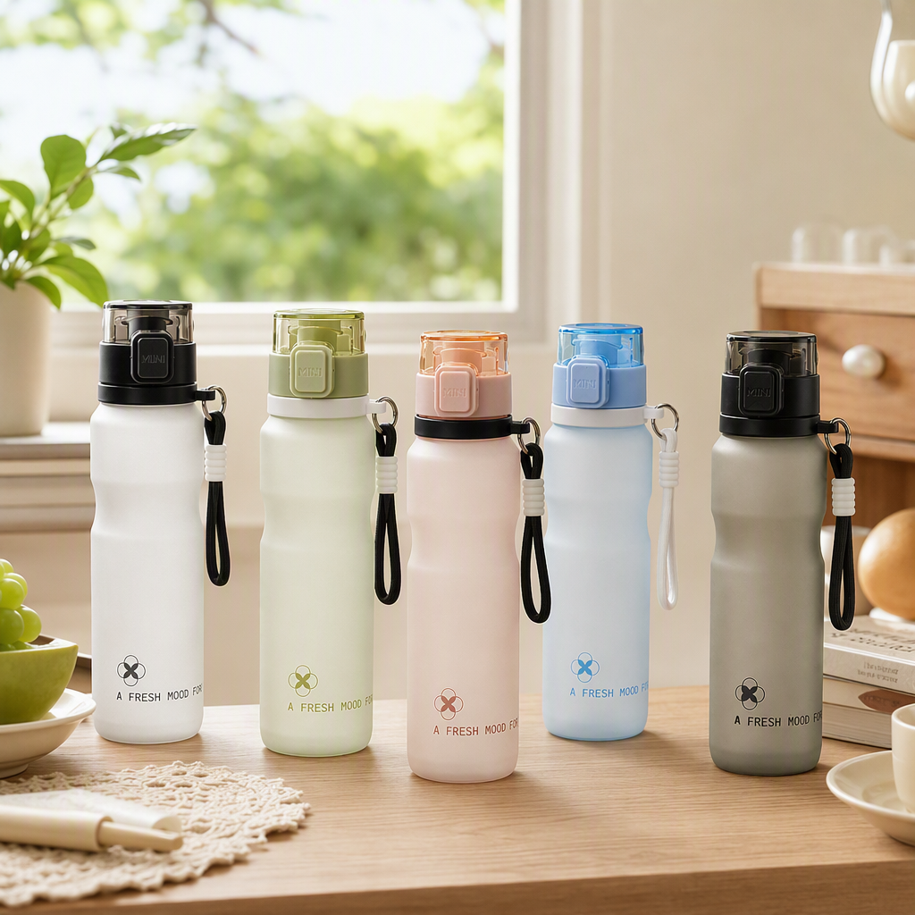 【OSEO】26Q3#1330 Five-Color Sports Water Bottle Summer Large-capacity Creative Water Cup Sports Water cup