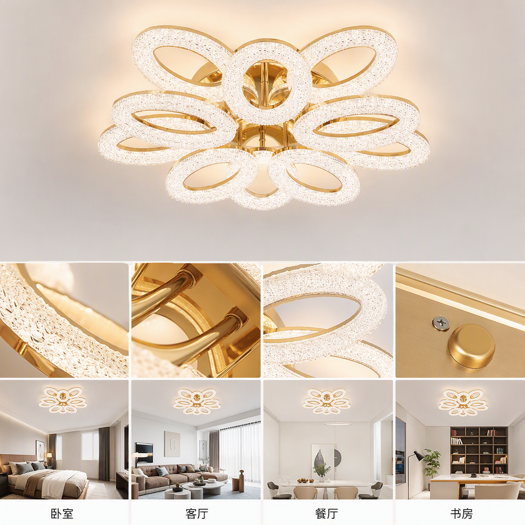 Modern and simple household chandeliers for living rooms, dining rooms and bedrooms are creative lighting fixtures that are warm and fashionable