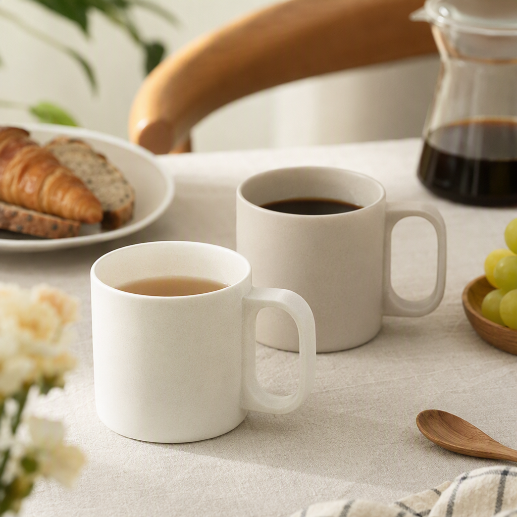 [CL] 26Q2#379 pareja creativa juego de taza taza de agua de cerámica simple para uso doméstico uso diario pareja juego de regalo Specification image