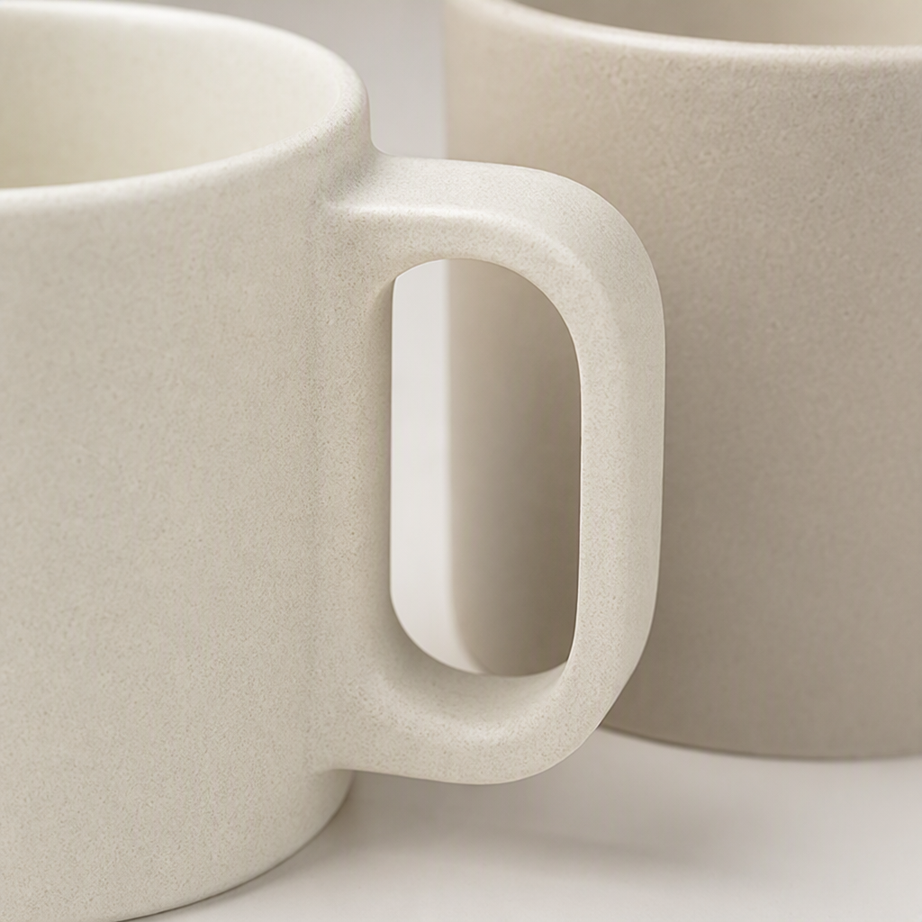 [CL] 26Q2#379 pareja creativa juego de taza taza de agua de cerámica simple para uso doméstico uso diario pareja juego de regalo Item Picture