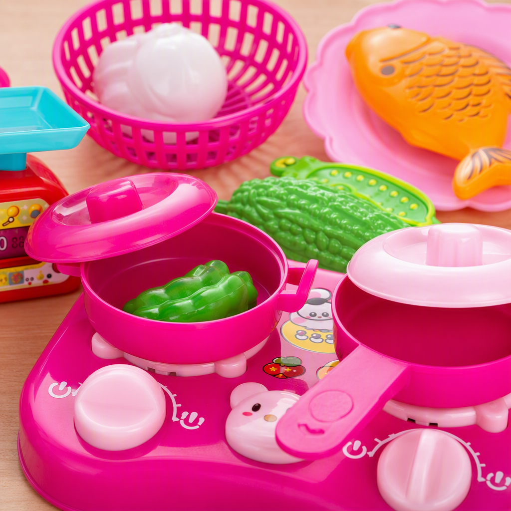 Colorful seafood toy set cocina infantil juego de simulación puzzle divertido juguetes hechos a mano caja de regalo Application Scenario