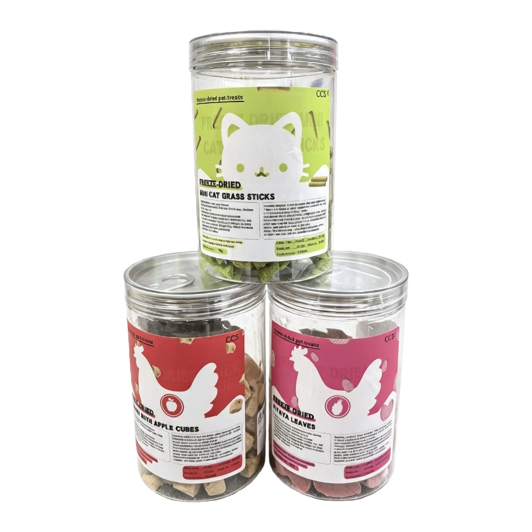 Cat snack cans, green cat grass sticks, chicken, apples, pitayas, chicken, freeze-dried pet snacks, suitable for wholesale for cats and dogs Item Picture