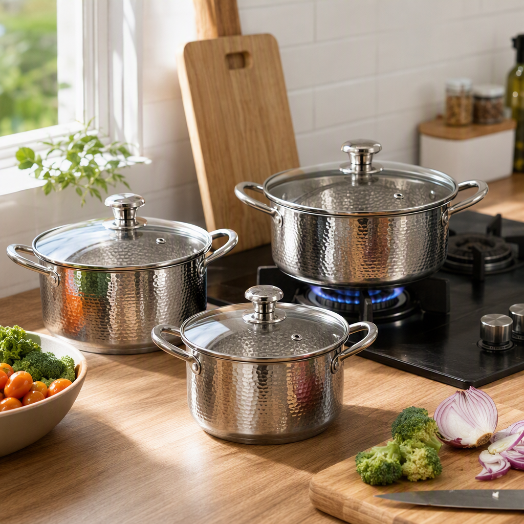 Conjunto de utensilios de cocina multifuncional conjunto de utensilios de cocina para uso doméstico sopa y fritura olla y olla combinación de utensilios de cocina resistentes al calor duraderos útiles HR183-6 Application Scenario