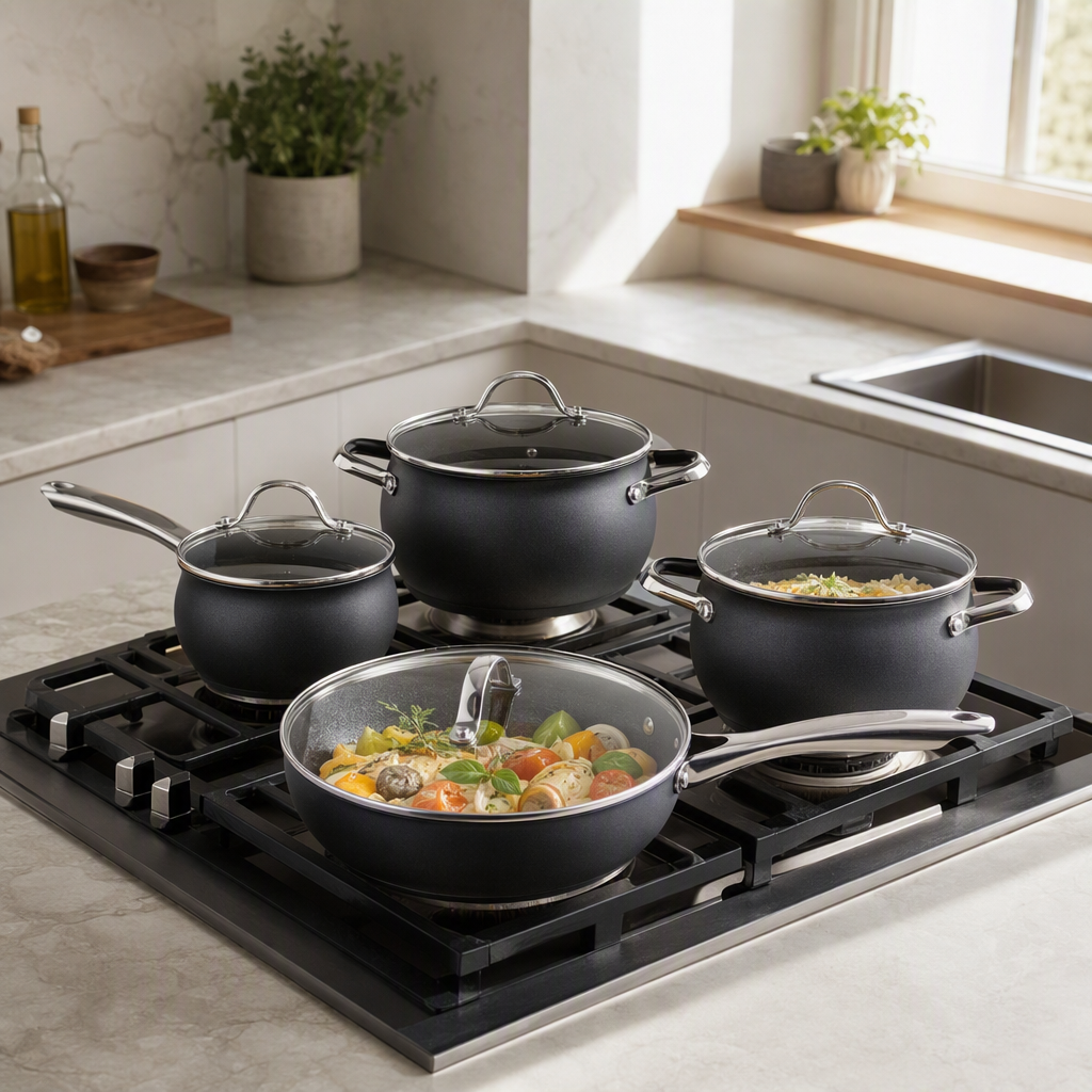 Multifunctional kitchenware set, pot and pot combination, essential for home kitchens, practical and durable cooking magic tool HR126-2 Specification image