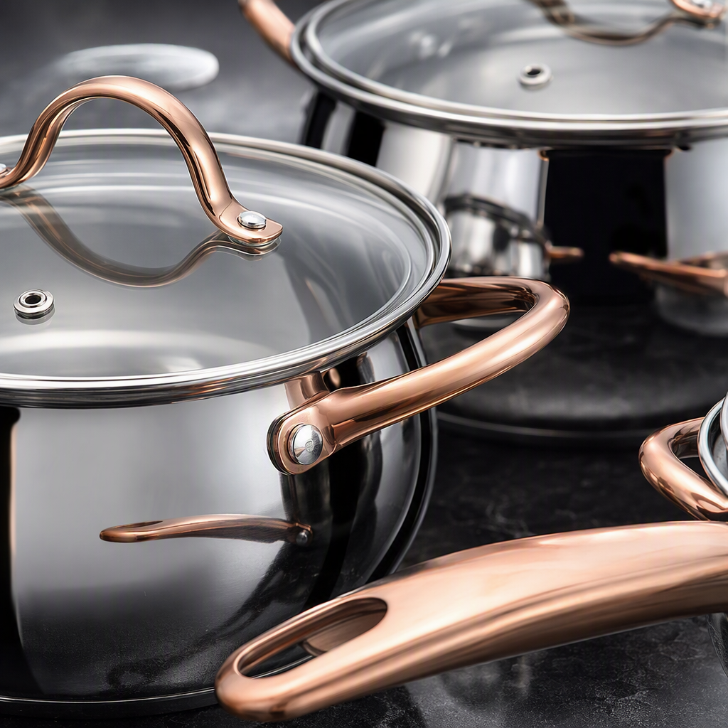Multi-functional kitchen cookware set, home stew pot, soup pot and wok combination, kitchenware and kitchen supplies gift box C-126-4 Item Picture