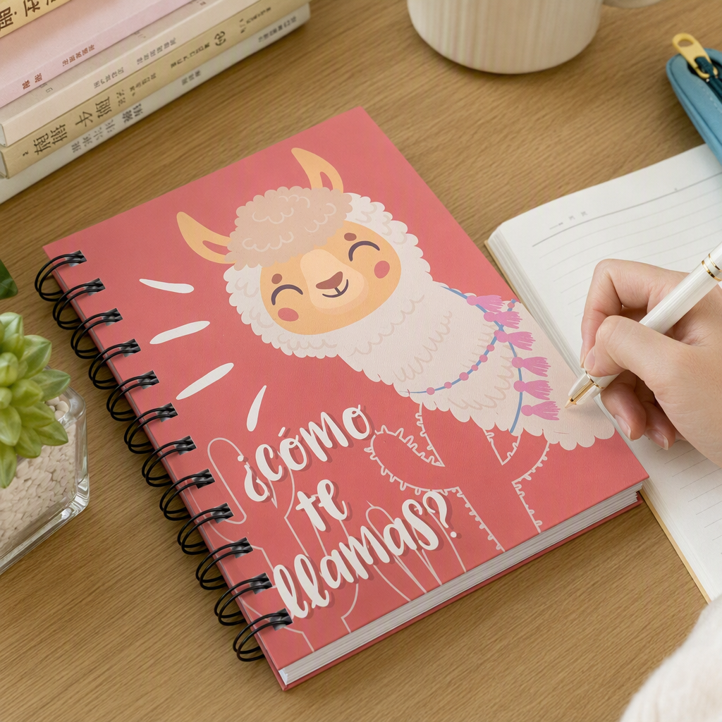Donghu Paper Products A6 Sheep Cartoon Coil Pink Cartoon Notebook details Picture