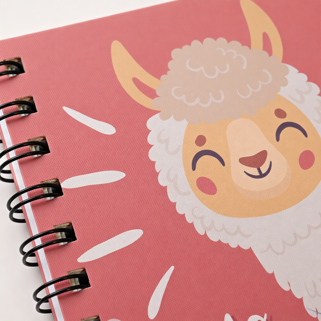 Donghu Paper Products A6 Sheep Cartoon Coil Pink Cartoon Notebook Application Scenario