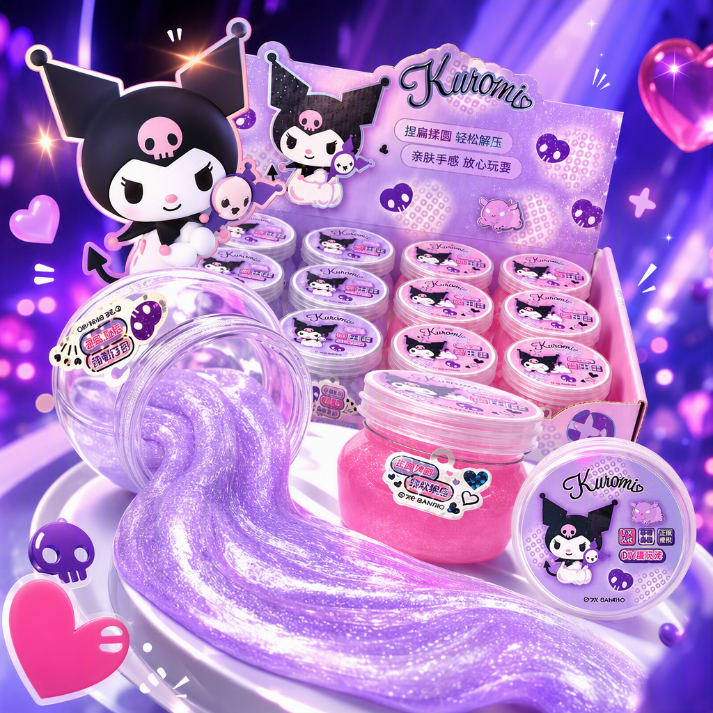 Sanrio officially Authorized - Kuromi diy Fun Clay Application Scenario