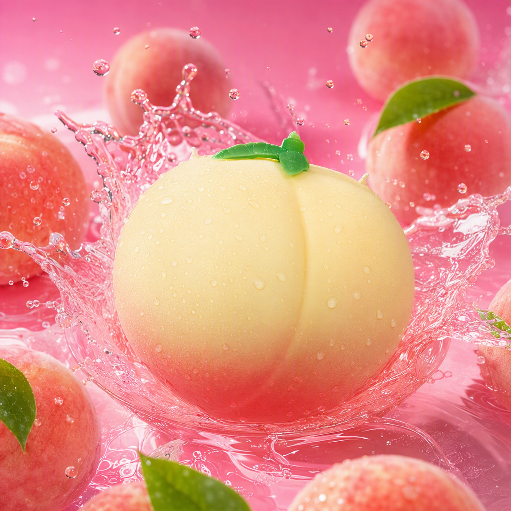 Simulated peach toy for children, slow rebound, pinching fun, simulated food play, stress-relieving and venting, baby street stall souvenir small toy Application Scenario