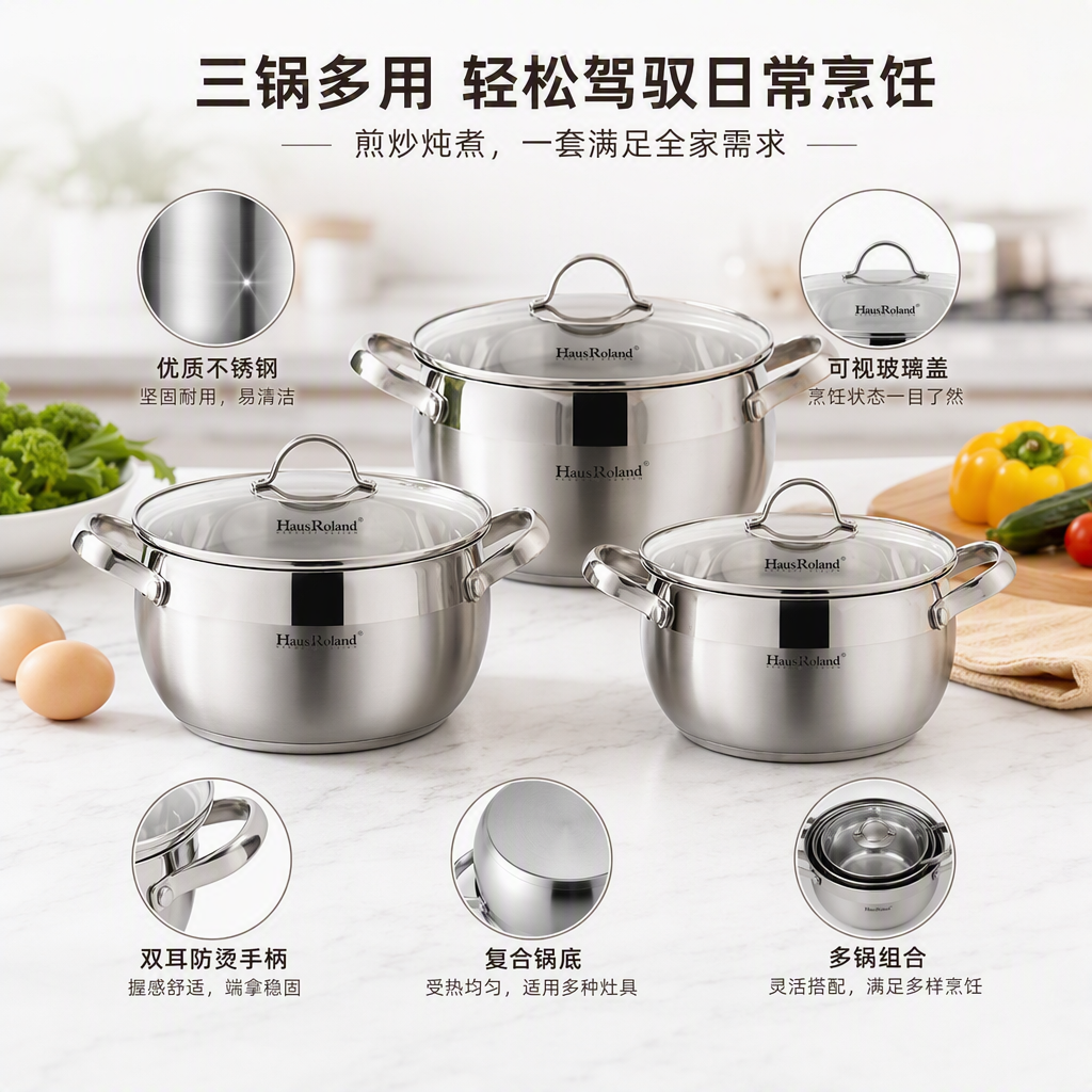 Conjunto de utensilios de cocina multifuncional conjunto de utensilios de cocina para uso doméstico sopa y freír conjunto de utensilios de cocina práctico y duradero HR192-1 Application Scenario