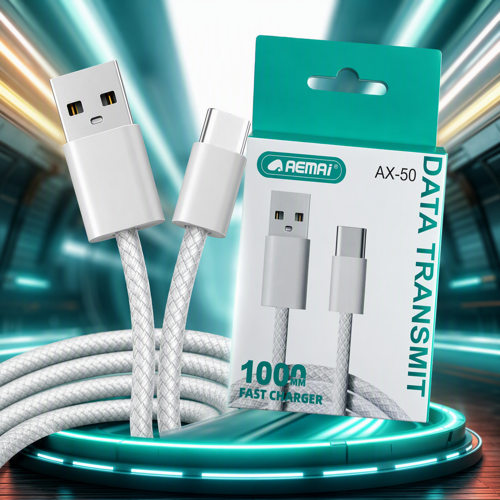 Color verde y verde caja de embalaje cable de datos portátil cable de carga tableta móvil universal cable duradero de alta calidad Specification image