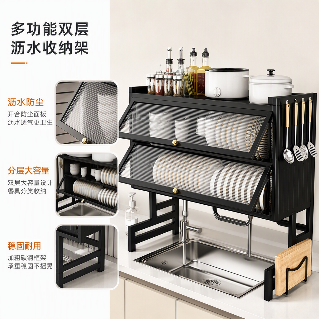 多功能橙白色礼品包装盒创意手提收纳盒家庭装饰用品包装盒子