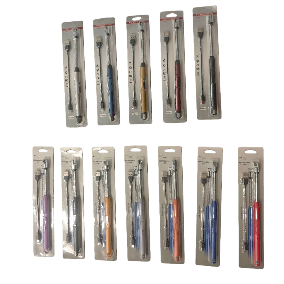 Colorful USB charging lighter, creative, portable, windproof, waterproof, multi-functional igniter, fashionable and trendy gift excellent Item Picture