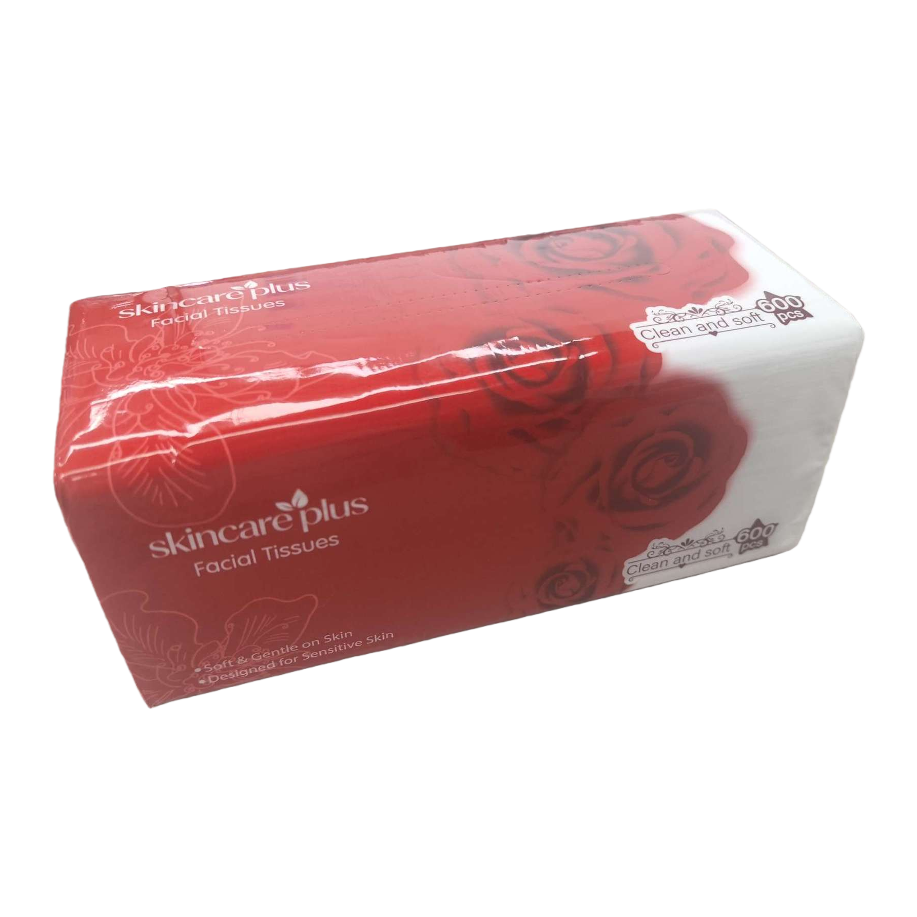Creative red rose-patterned tissue box, fashionable household portable pull-out desktop decoration gift packaging Item Picture