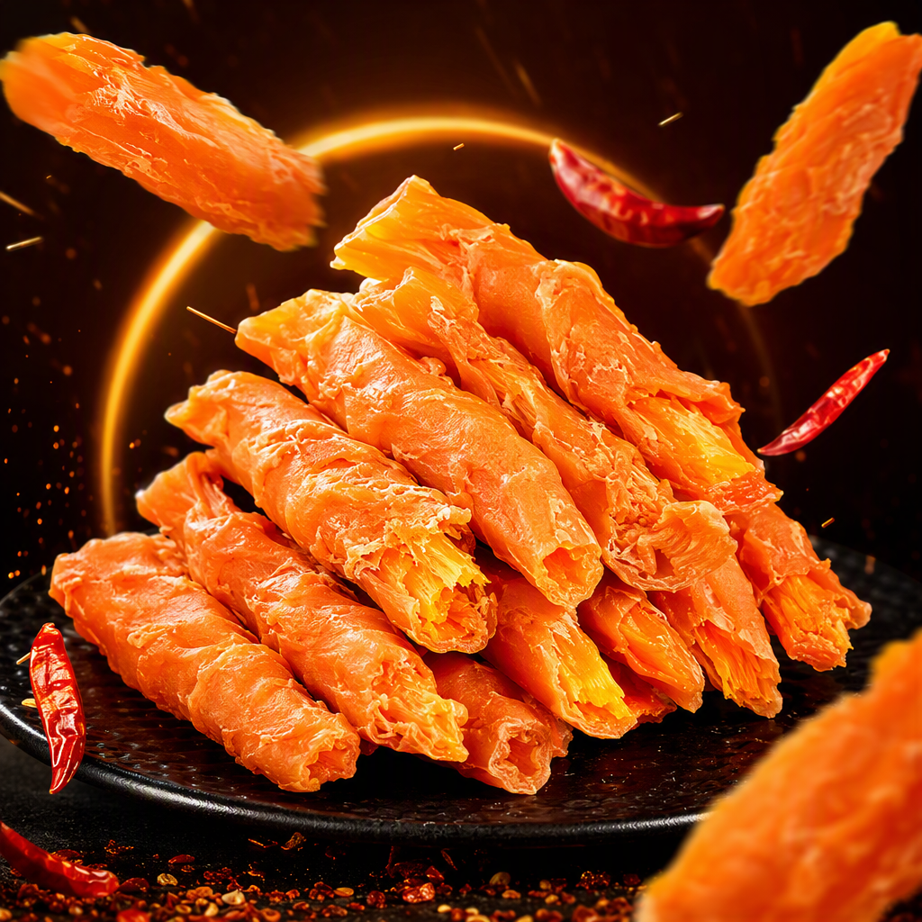 Spicy grilled pork snacks, crispy dried meat snacks, rich aroma, tender and juicy bagged local specialties Spicy grilled pork snacks, crispy dried meat snacks, rich aroma, tender and juicy bagged local specialties