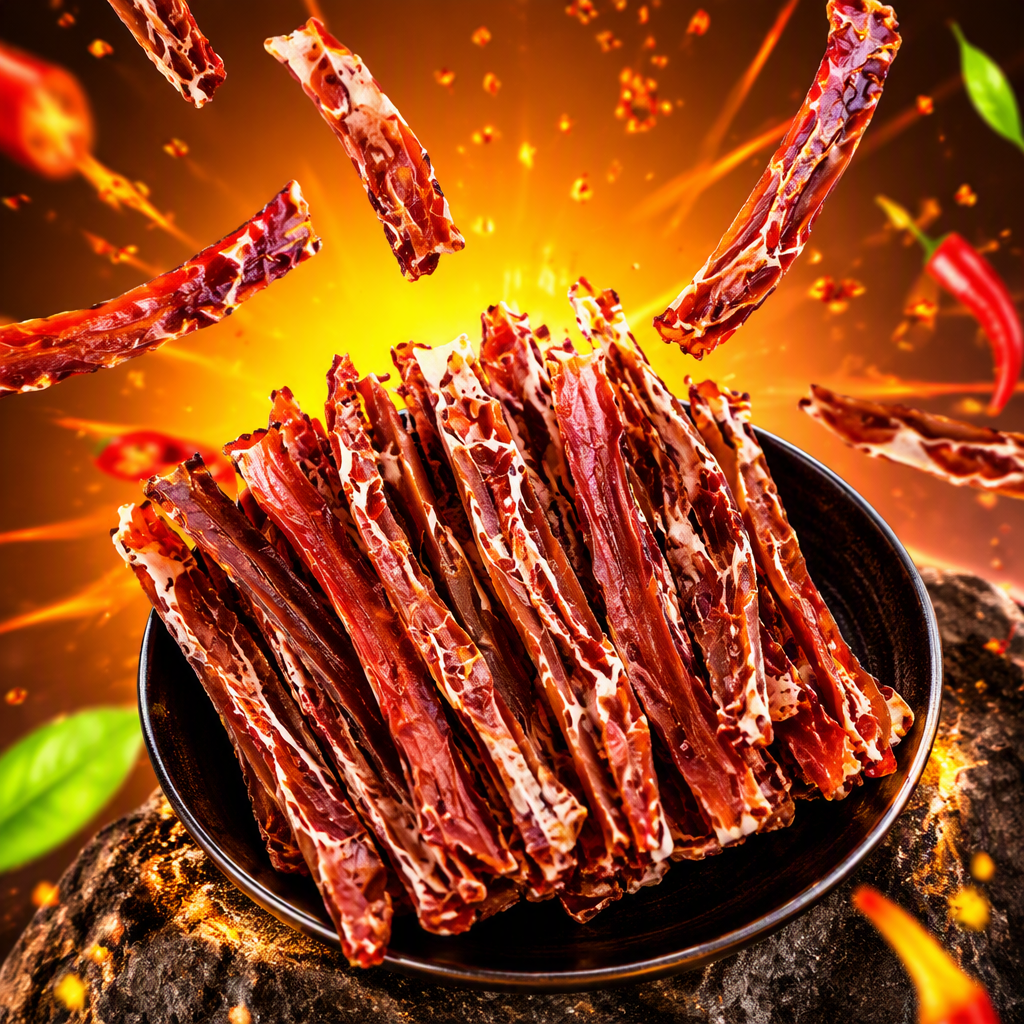 Rich and spicy beef snacks, ready-to-eat, tender and juicy meat jerky, healthy and nutritious bagged details Picture