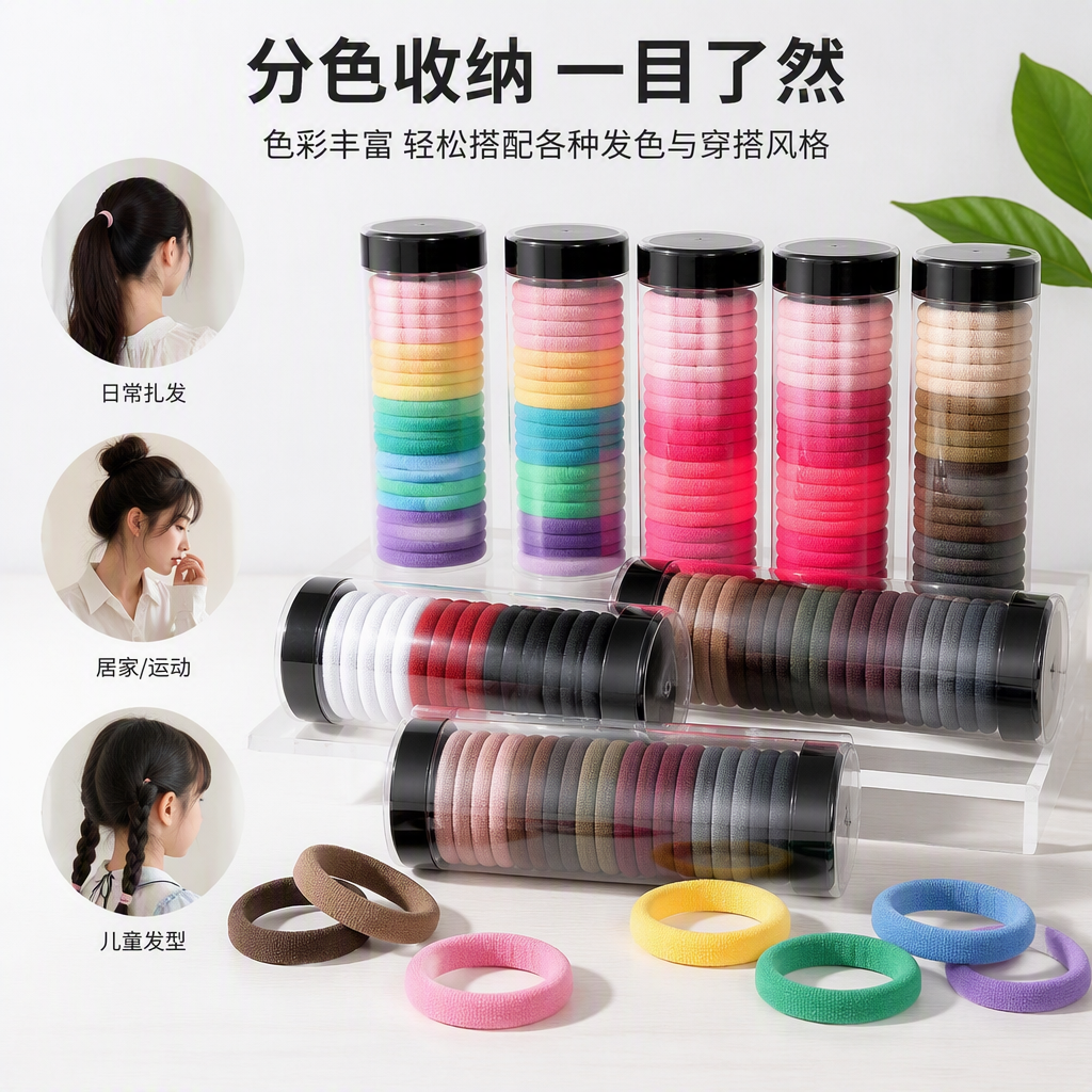 Colorful hair band set for children and girls, Korean style cute hair accessories, hair ties, hair ropes, hair accessories, hair clips and head accessories combination gift box