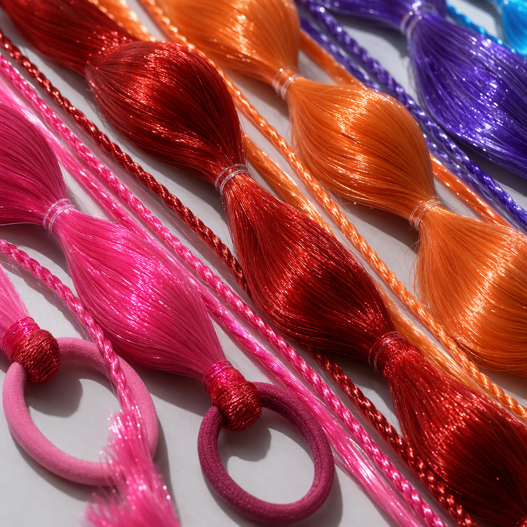 Colorful wigs and braids, a variety of hair accessories, for children and adults, party and performance outfits, and hair styling accessories Application Scenario