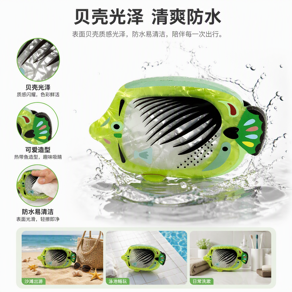 创意鱼形绿意装饰品个性摆件家居装饰品水族风格创意礼品