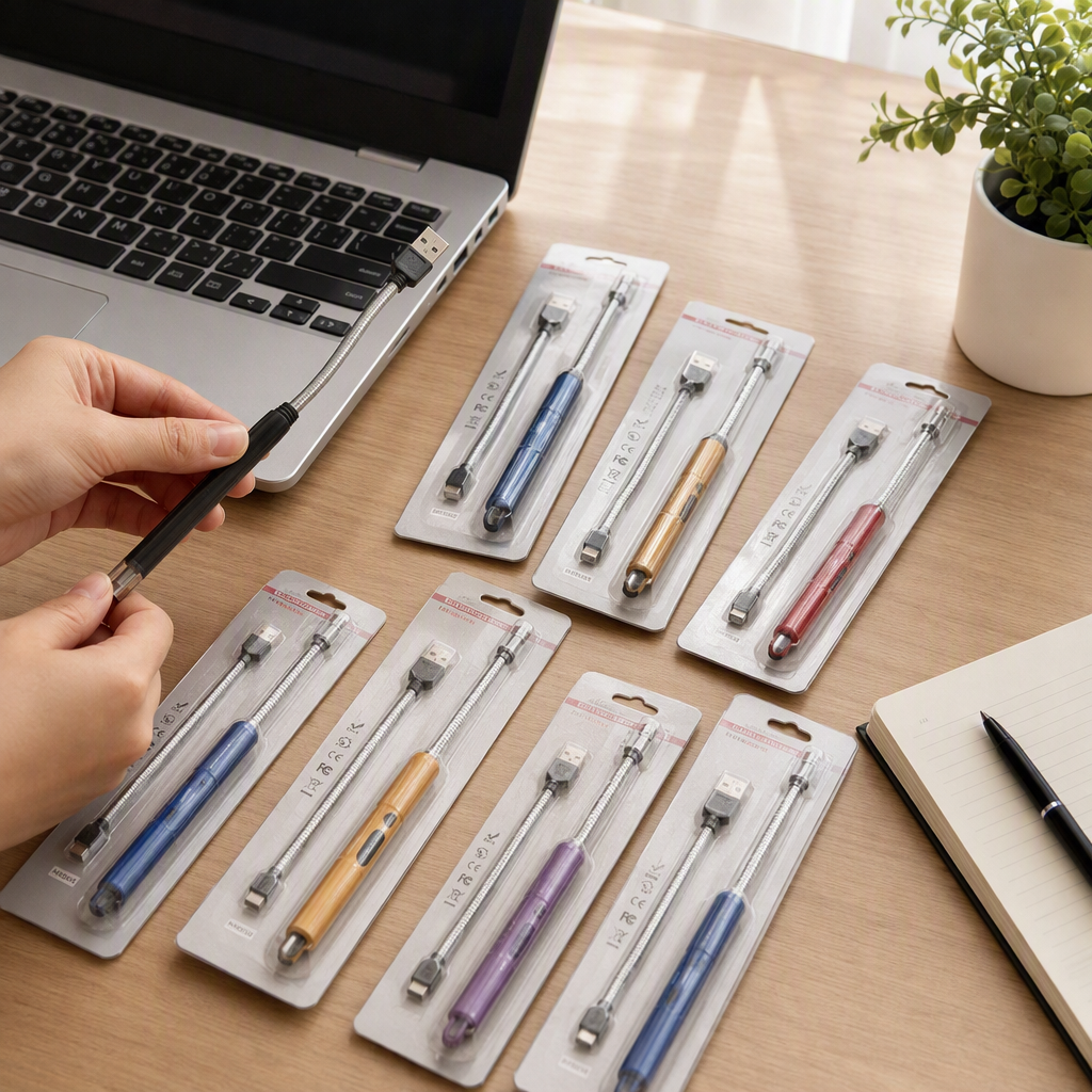 Colorful USB charging lighter, creative, portable, windproof, waterproof, multi-functional igniter, fashionable and trendy gift excellent details Picture