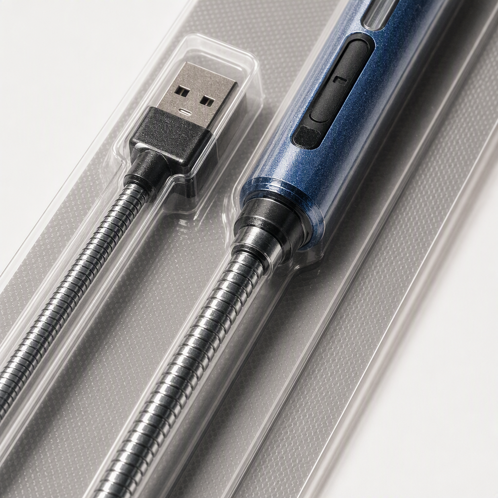 Colorful USB charging lighter, creative, portable, windproof, waterproof, multi-functional igniter, fashionable and trendy gift excellent Application Scenario