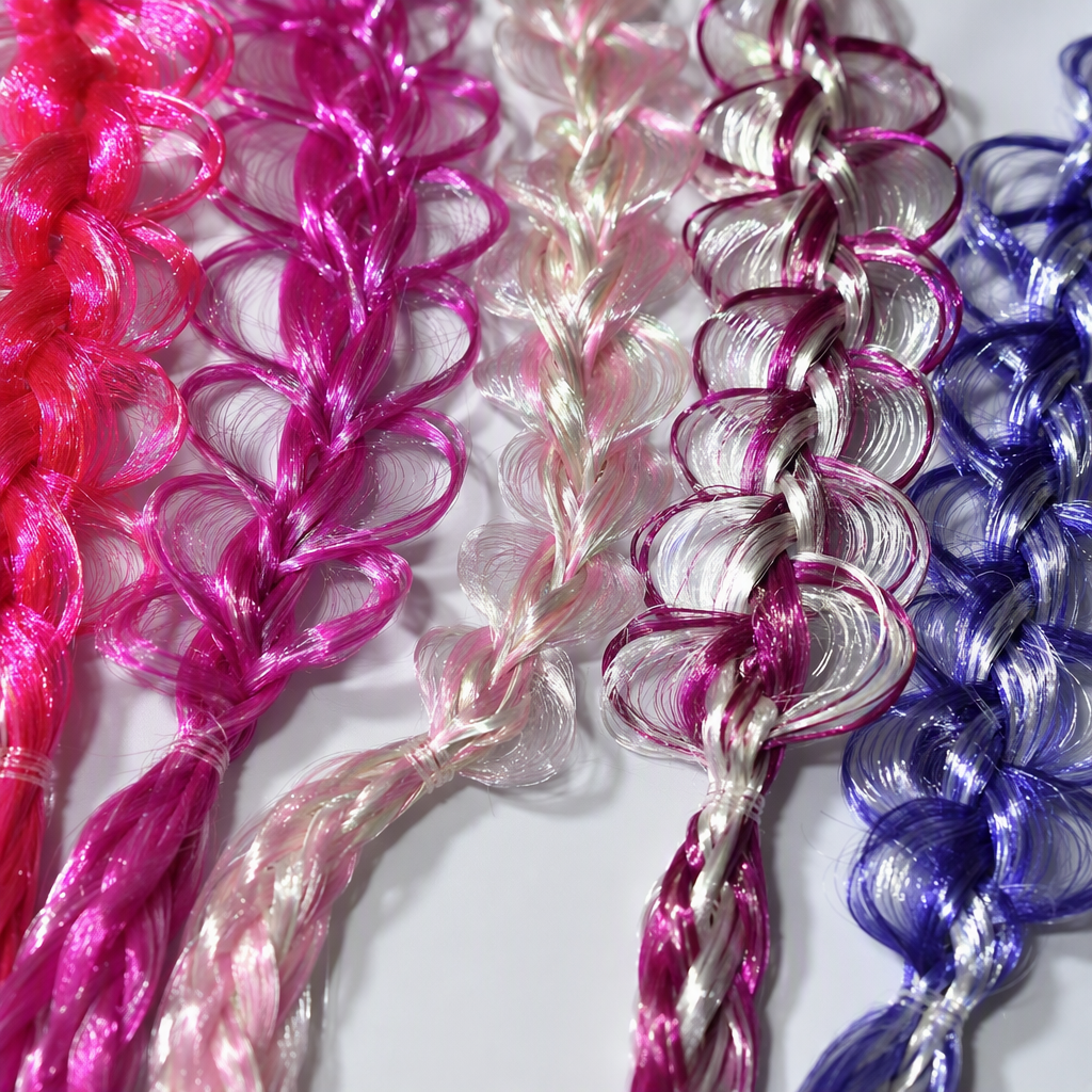 Colorful hand-woven hair accessories, hair clips, hair bands and headbands, trendy and versatile hair accessories, children's and adults' hairstyle accessories Application Scenario