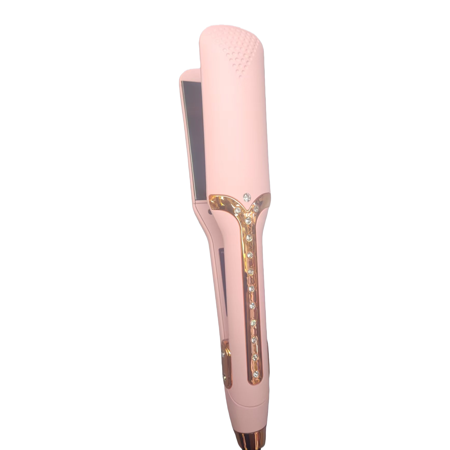 ENERGY MAX Pink Gold and Diamond Textured Hair Straightener Item Picture