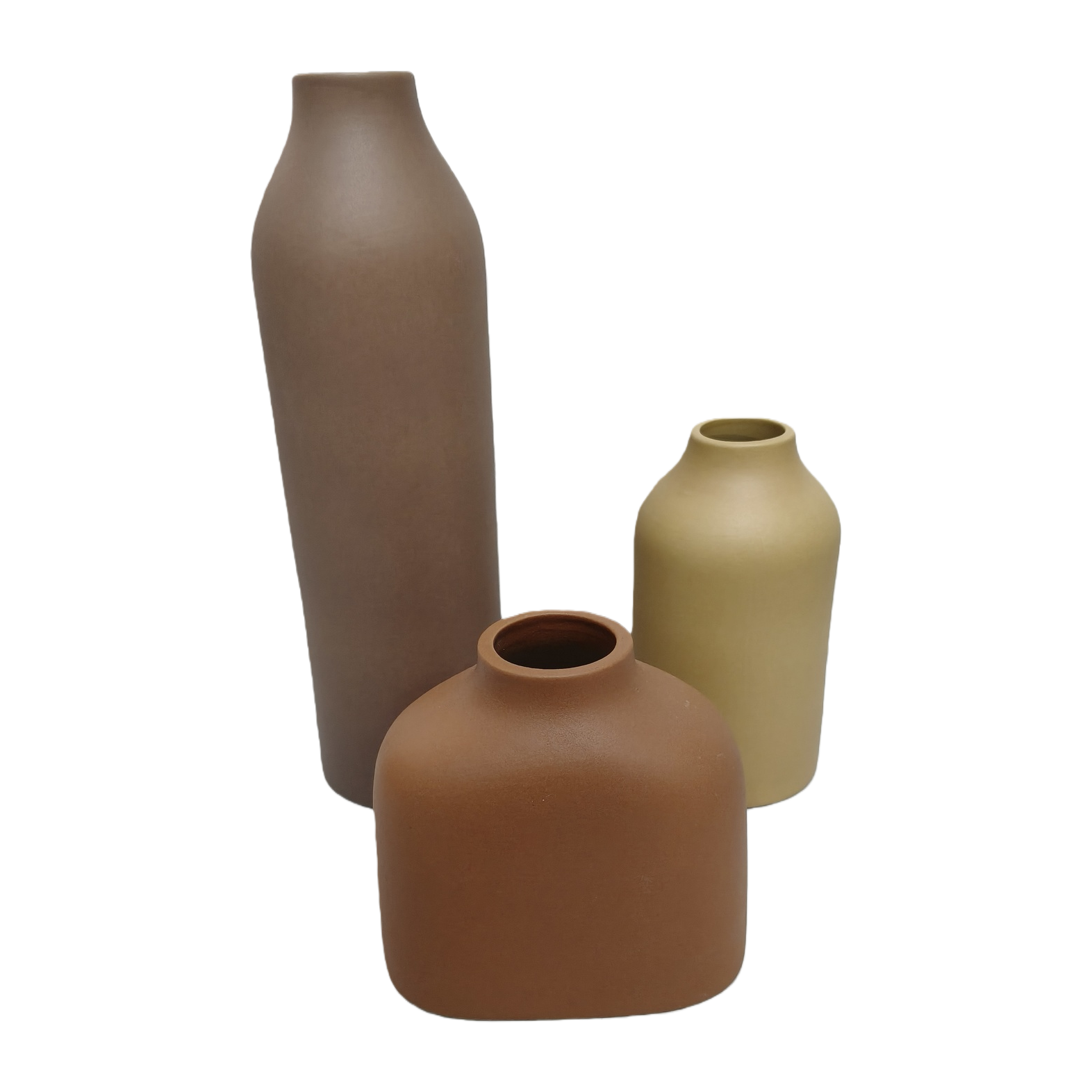 A set of three creative ceramic vases, simple and modern home decoration ornaments, handicrafts and gifts Item Picture