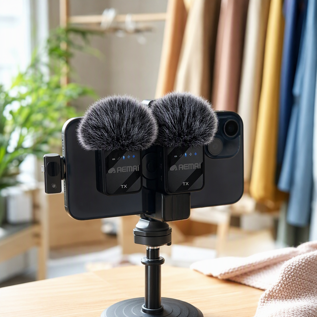 High-quality black wireless microphone packaging box, portable anti-drop storage box, suitable for professional performance accessory storage bags details Picture