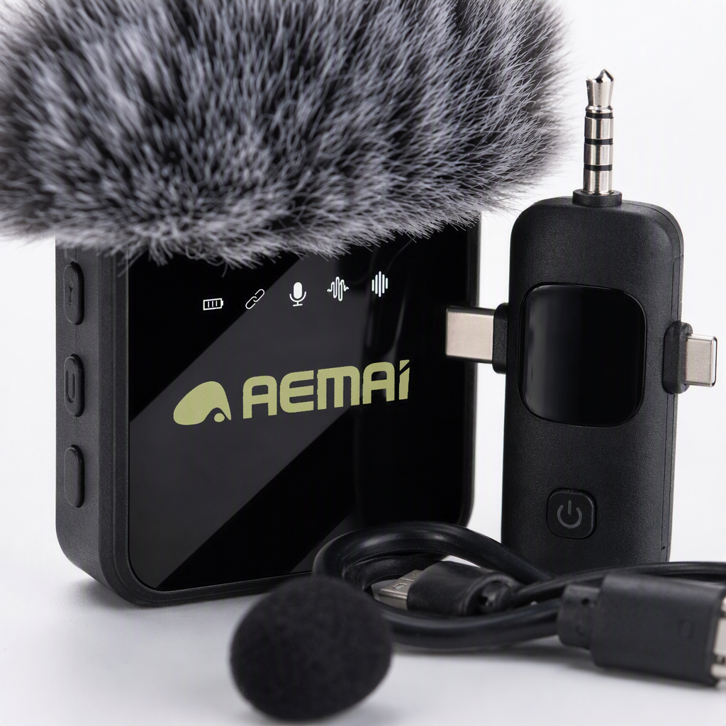Black wireless microphone-specific packaging box, portable storage, shockproof and drop-proof audio equipment accessory box Application Scenario
