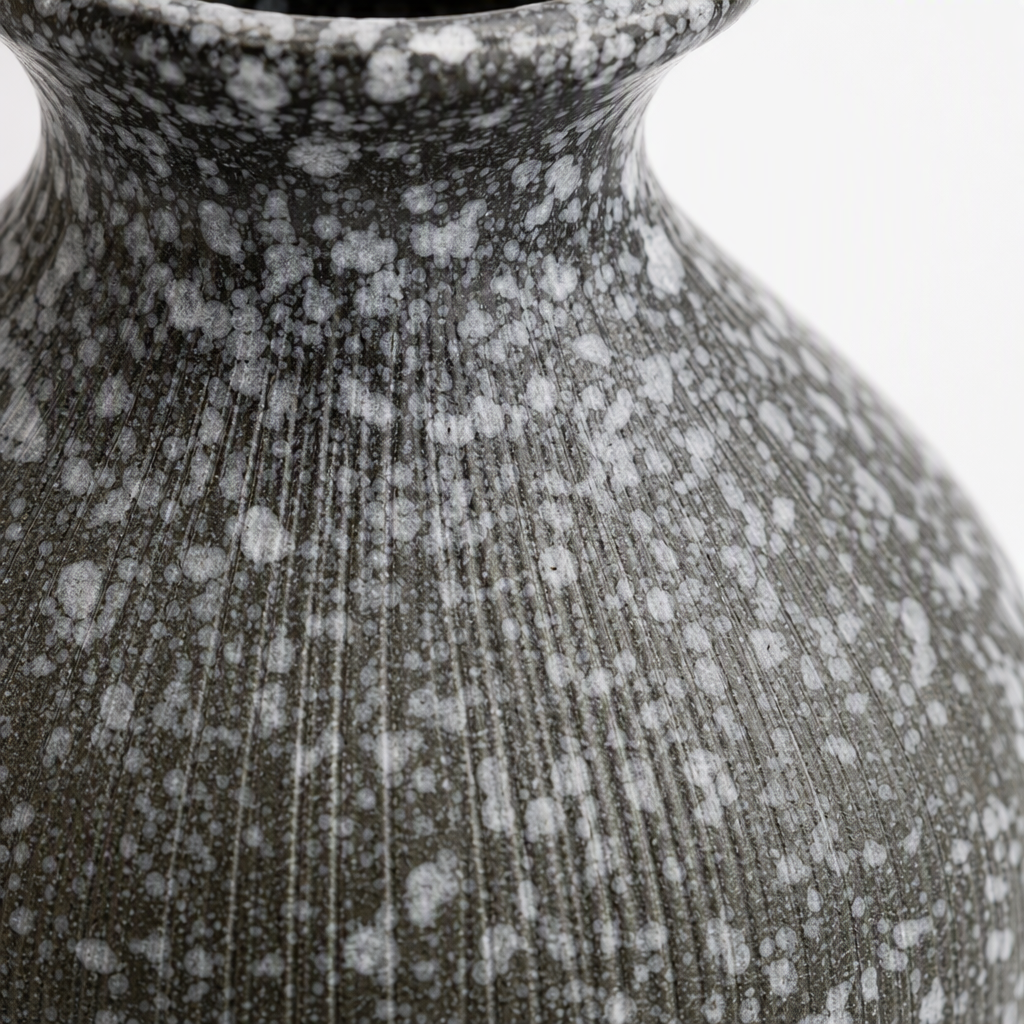 Negro moteado textura jarrón portaobjetos creativos piezas modernas y minimalistas home decorations gift set Application Scenario