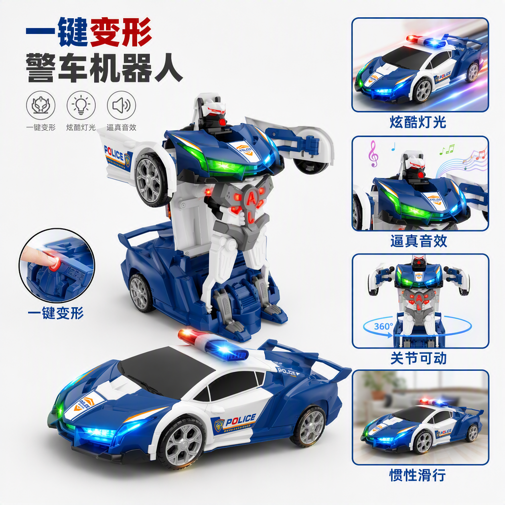 Creative robot model toys, children's educational assembly, fun collection, hands-on assembly toy gifts Specification image