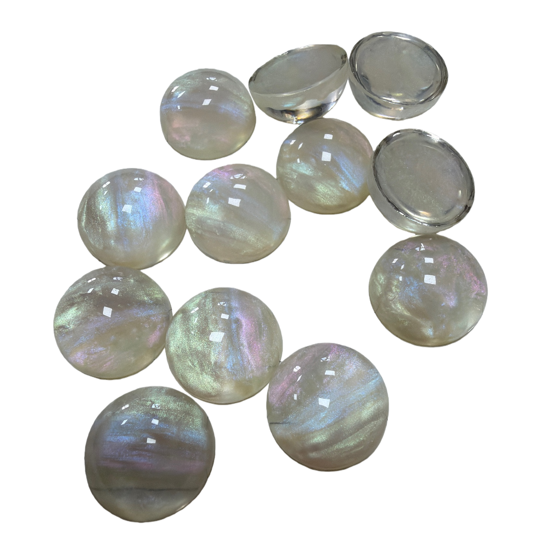Colorful transparent beads, handmade accessory materials, DIY jewelry with beads, scattered beads, decorative accessories, 50g Item Picture