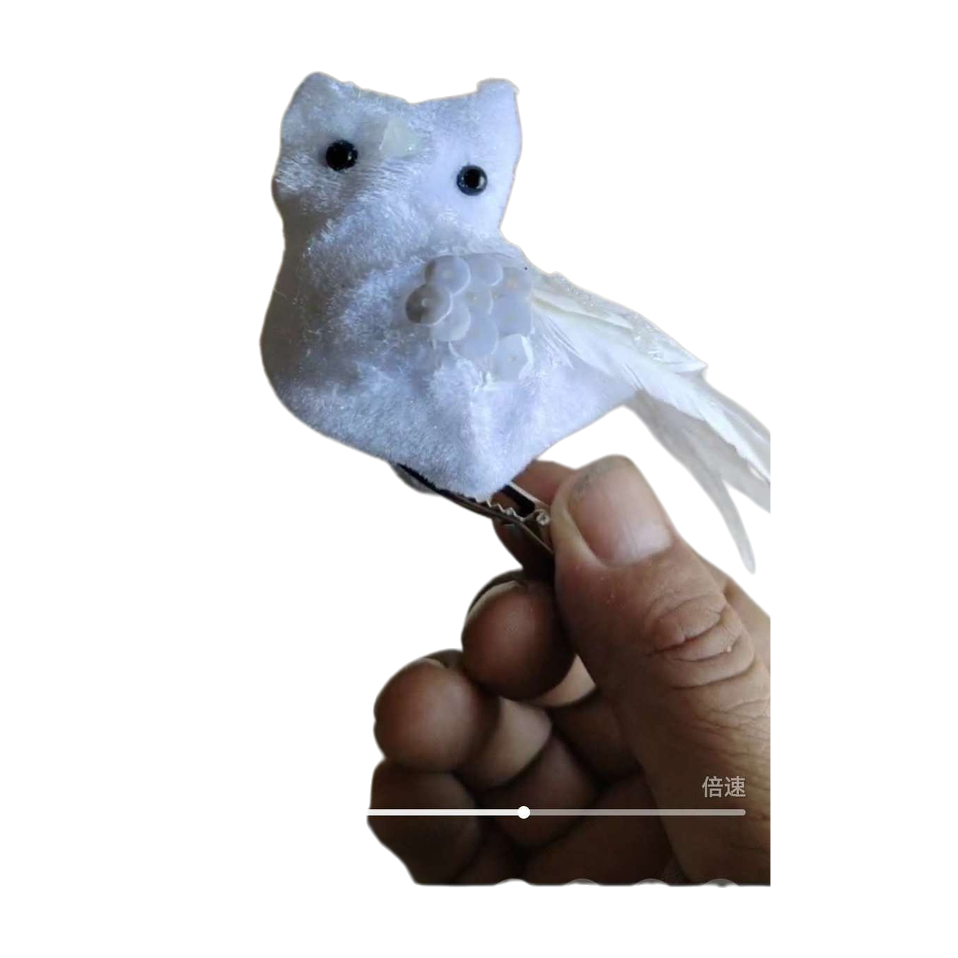 白色毛绒猫头鹰摆件可爱创意家居装饰品软萌萌趣礼物收藏品白底实物图