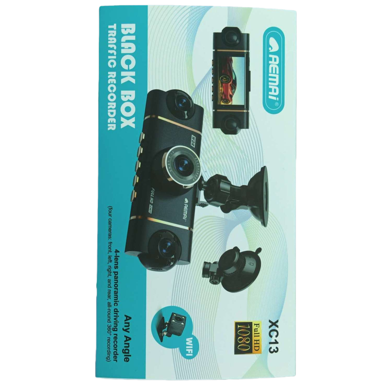 High-end black dashcam packaging box, shockproof and pressure-resistant portable storage box, auto parts packaging box Item Picture