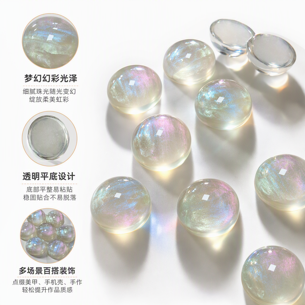 Colorful transparent beads, handmade accessory materials, DIY jewelry with beads, scattered beads, decorative accessories, 50g