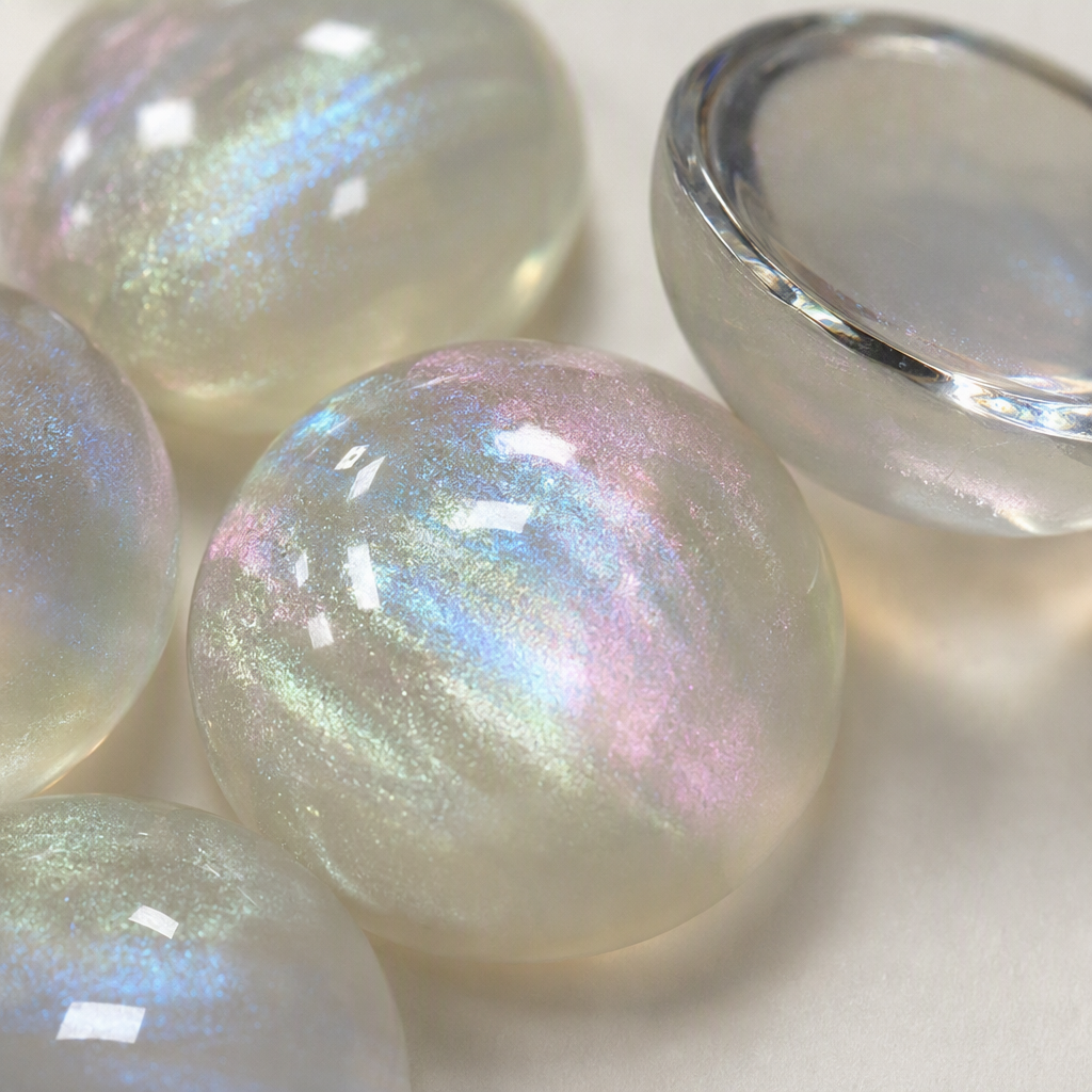 Colorful transparent beads, handmade accessory materials, DIY jewelry with beads, scattered beads, decorative accessories, 50g Application Scenario