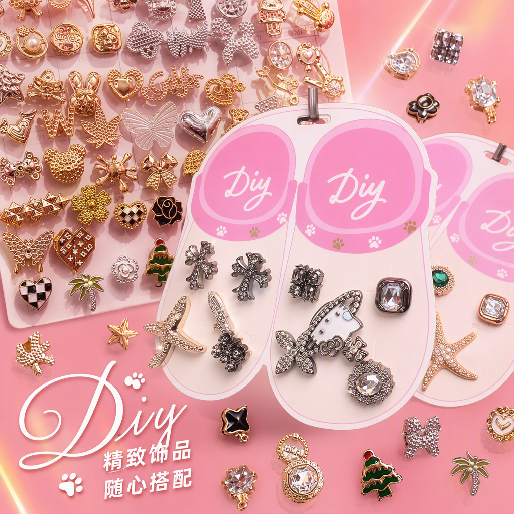 A variety of fashionable gold and silver jewelry accessories, simple and versatile, trendy jewelry accessory combinations Specification image