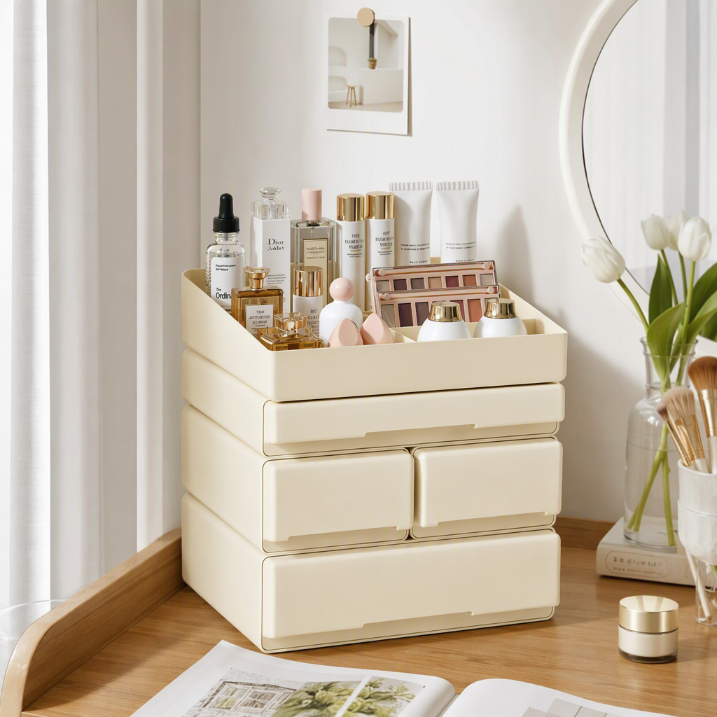 26Q3 262545 صناديق مستحضرات تجميل متعددة الطبقات من مستحضرات تجميل بألوان صافية details Picture