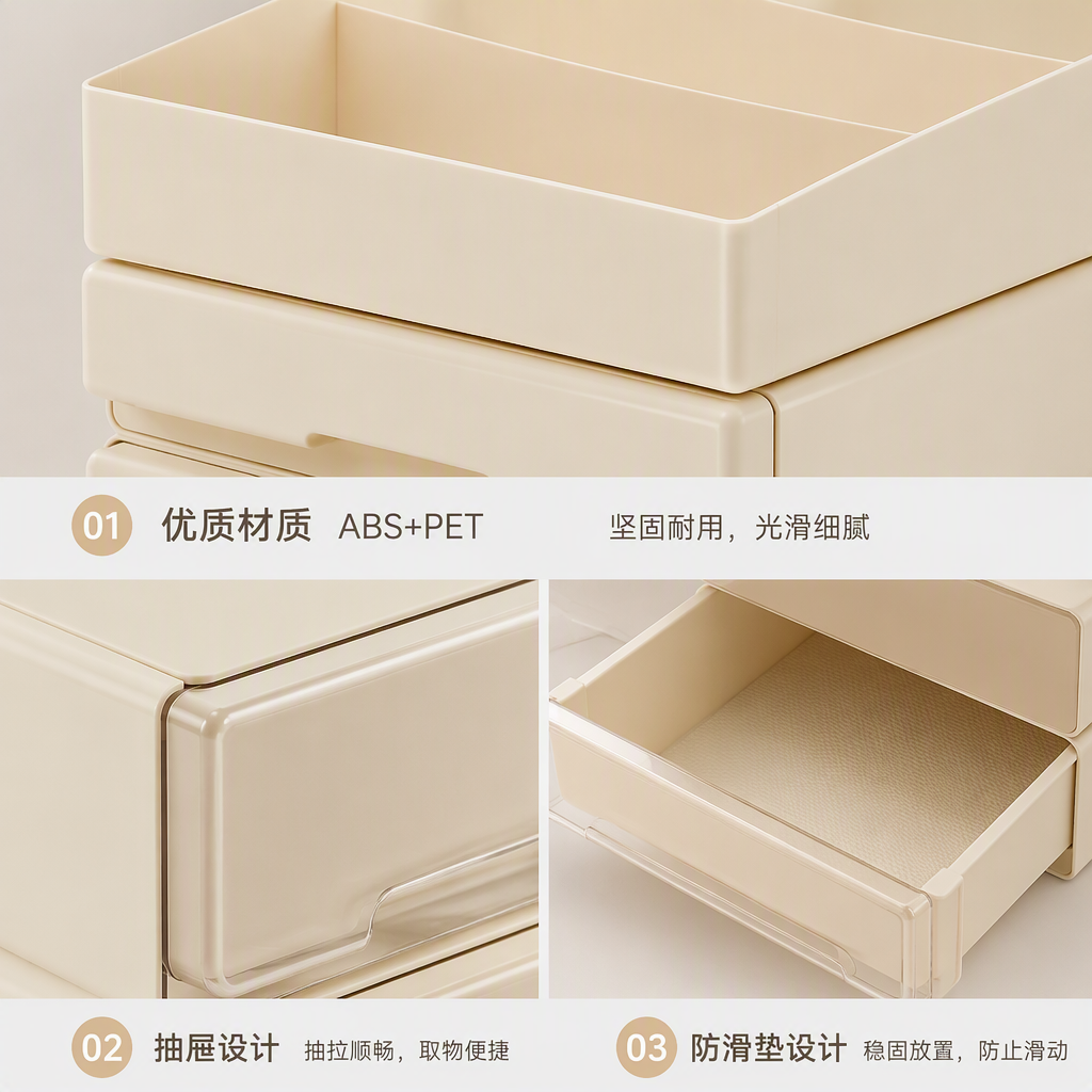 26Q3 262545 صناديق مستحضرات تجميل متعددة الطبقات من مستحضرات تجميل بألوان صافية Specification image
