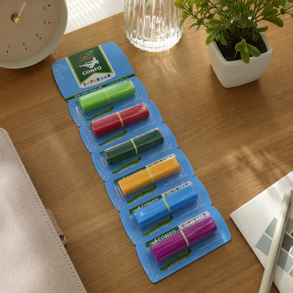 Colorful moisturizing lipstick strips provide long-lasting hydration and natural lip color, a must-have for makeup details Picture