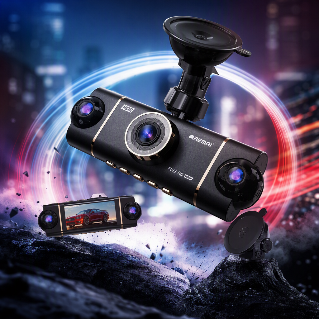 High-end black dashcam packaging box, shockproof and pressure-resistant portable storage box, auto parts packaging box Specification image