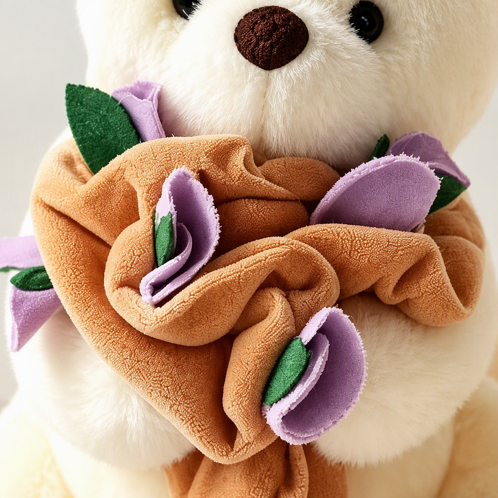 White plush bear flower doll, claw machine doll, British-style cute claw doll, policeman theme collection Application Scenario