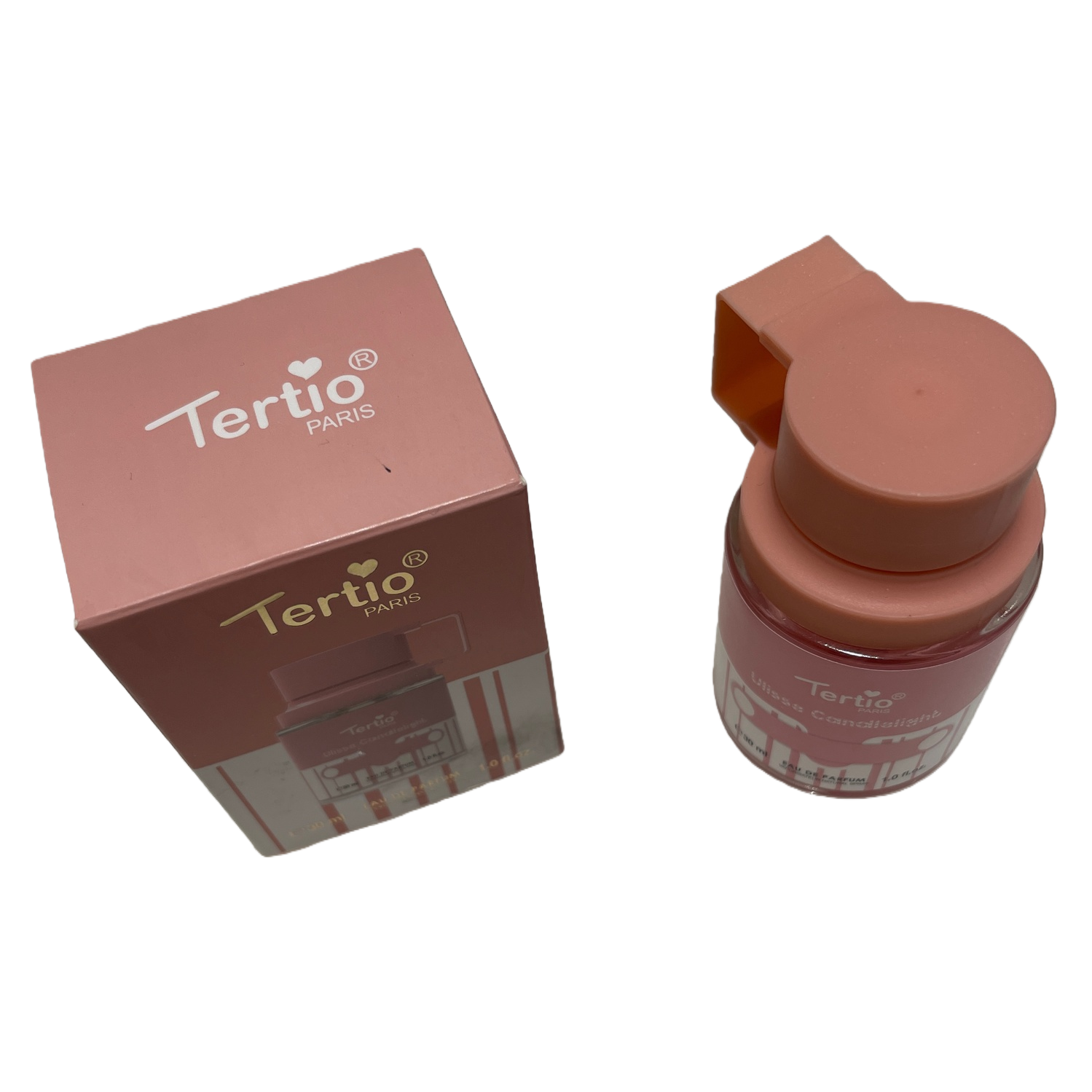 Tertio PARIS Pink packaging perfume bottle, light fragrance Lasting Women's fragrance gift box Item Picture