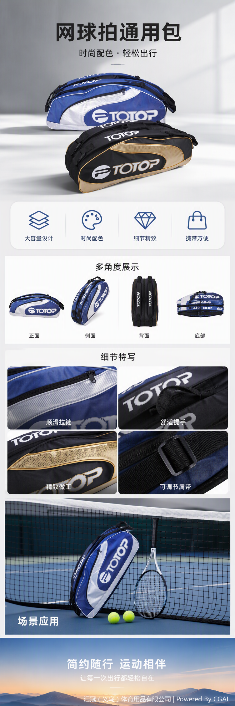 TP720网羽拍通用球包详情1