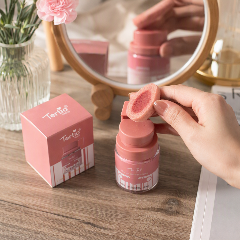 Tertio PARIS Pink packaging perfume bottle, light fragrance Lasting Women's fragrance gift box details Picture