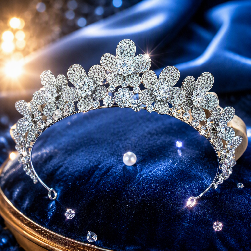 الأزهار المقوشة بالفضة، والشعر المميز، والشعر المميز، والزينة النسائية Specification image