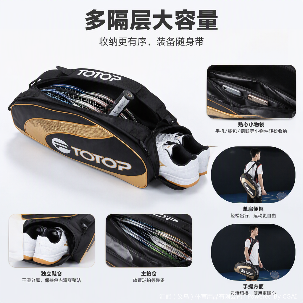 TP720网羽拍通用球包详情2