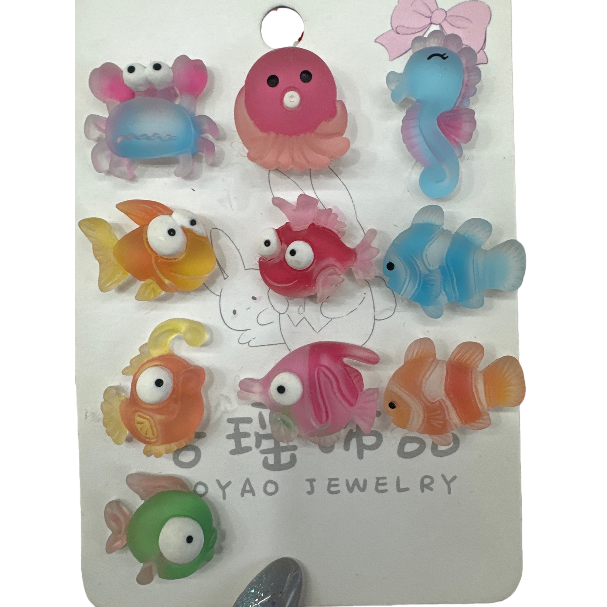 Colorful Marine biological shaped accessories, creative, personalized, fashionable and trendy accessory gift collection Item Picture