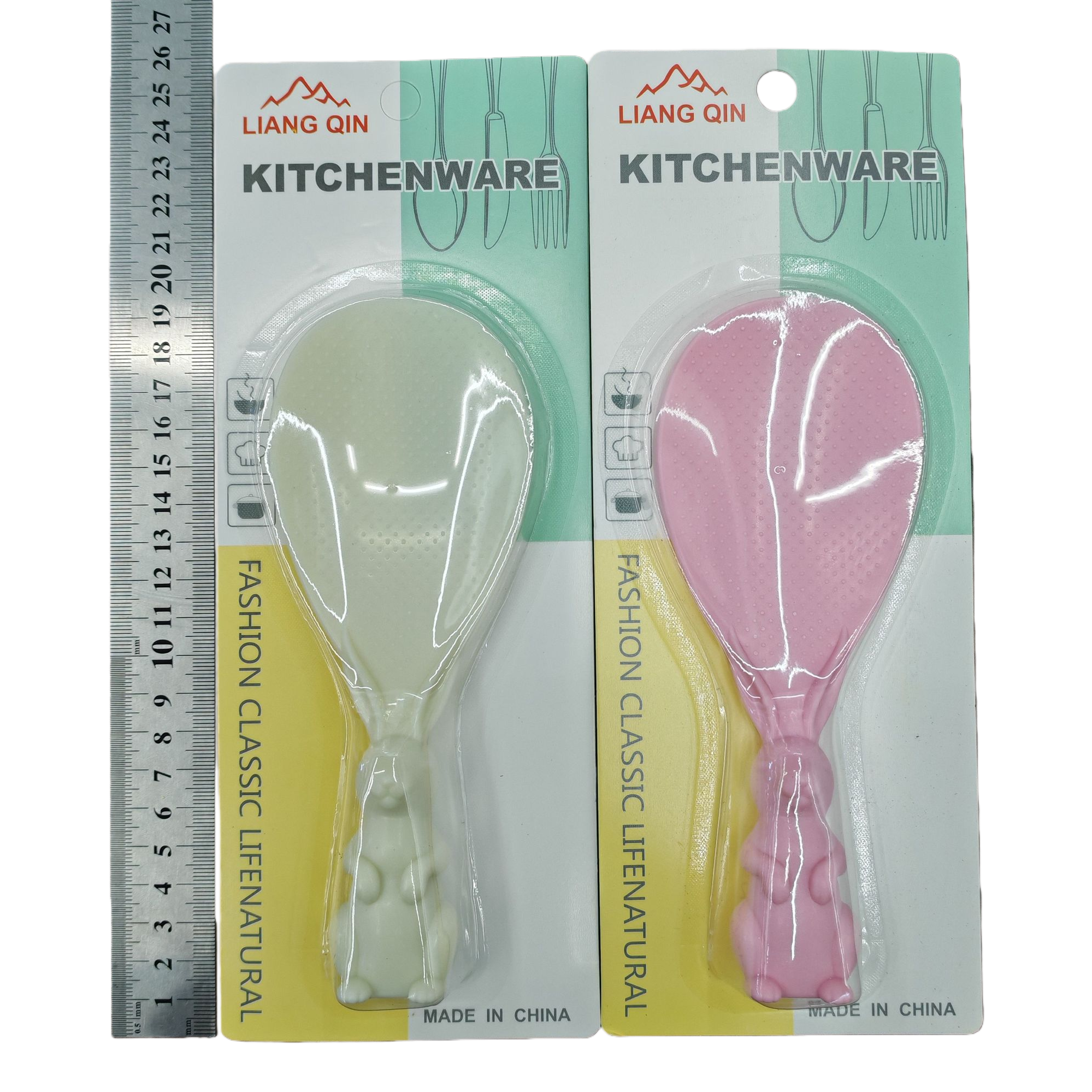 Lindo conejo forma arroz cuchara verde rosa niños bebé bebé accesorios utensilios de cocina regalos decoración utilitario Item Picture